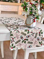 Новорічна доріжка на стіл гобеленова MARIBEL