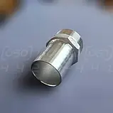 Штуцер шланговий різьбовий нержавіючий DN50 (2"), н/ж сталь AISI304, зовнішня різьба BSPP, ялинка 50 мм, фото 6