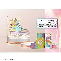 Дитячий набір косметики: палетка тіней і румян з 12 відтінками, у асортименті (LK2978)