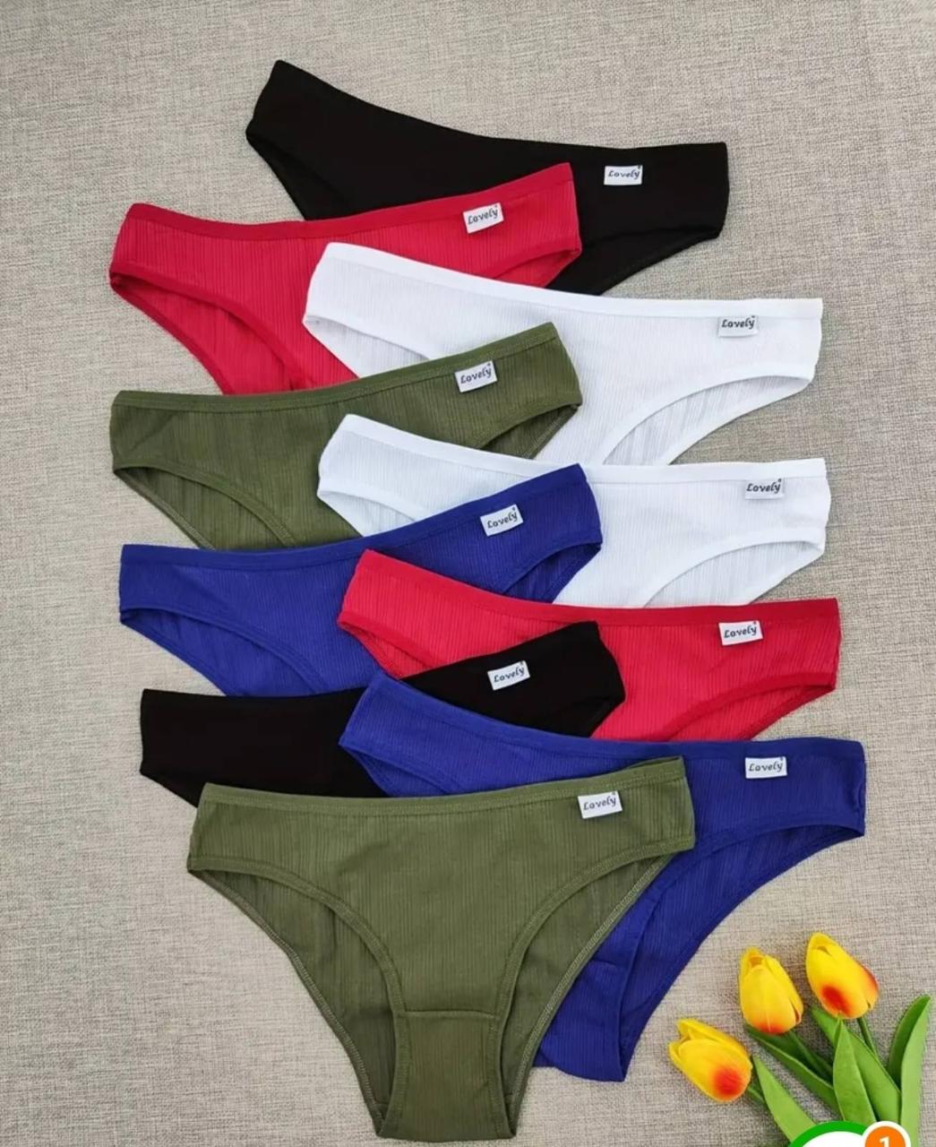 Трусики жіночі розмір М мікс колір 1 шт., фото 1