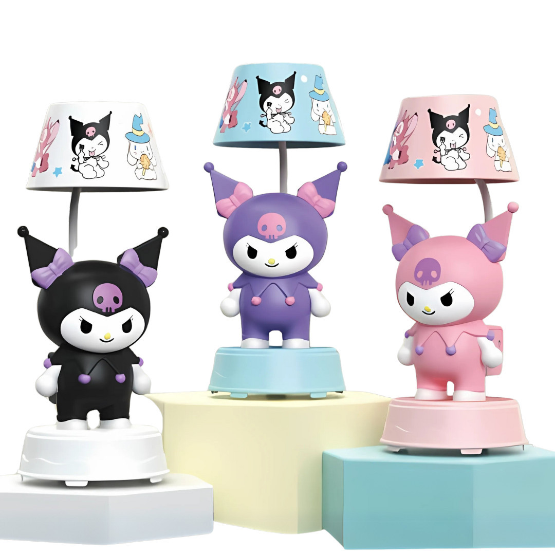 Світильник дитячий + нічник зі стругачкою, Куромі Kuromi h-23 см з наклейками, асорті (заряджання від USB) 288-А, фото 1