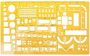 Лінійка Шаблон для креслення Будівельний 1:50