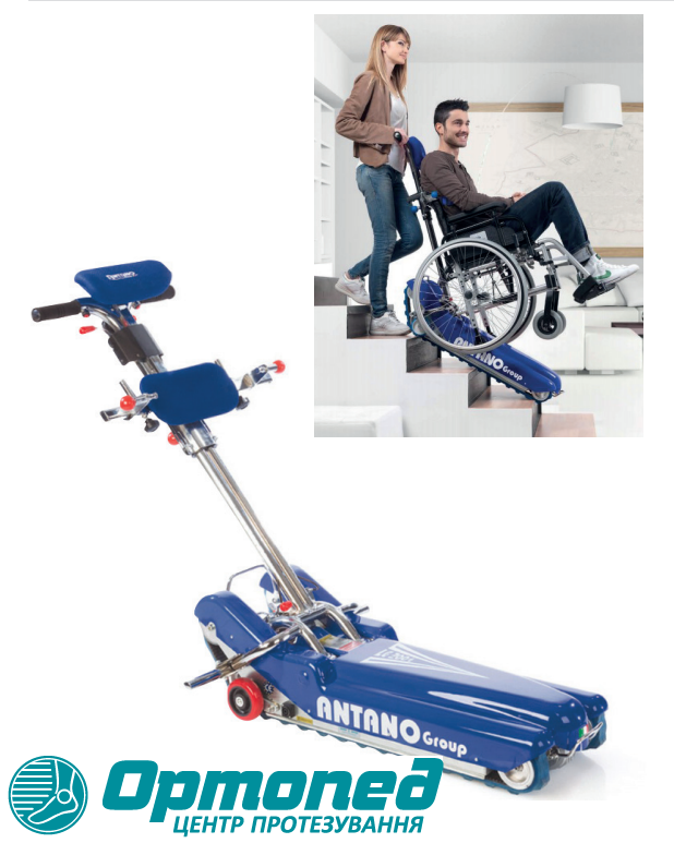 Універсальний сходовий підйомник на гусеничному ходу  Ортопед LG2004\150. Україна, фото 1