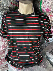 Футболка чоловіча в смужку (чорна)