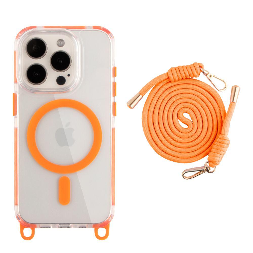 Чехол TPU+PC LanyardCase with MagSafe для iPhone 15 Pro Max, фото 1