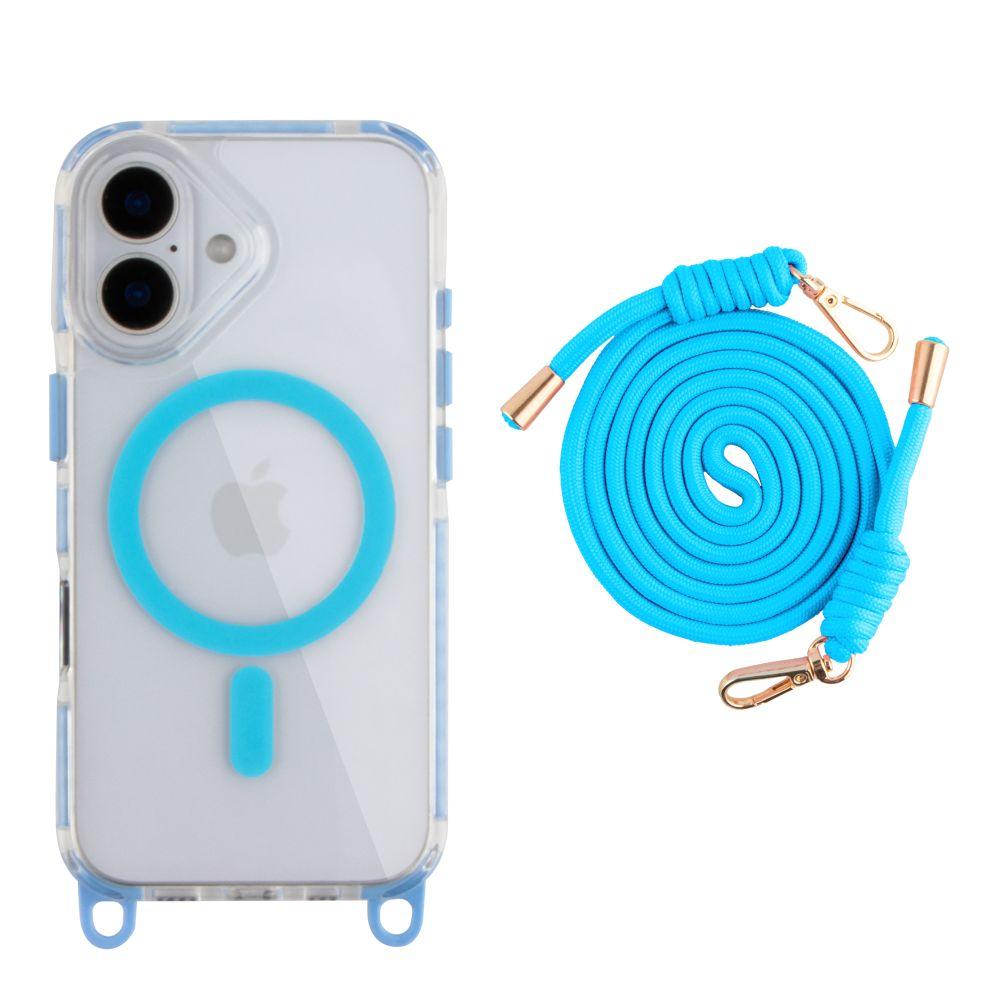 Чохол TPU+PC LanyardCase with MagSafe для iPhone 16, фото 1