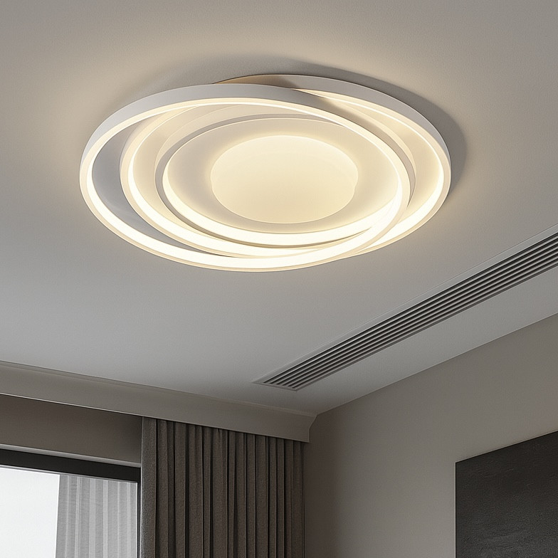 Стельова Led люстра 90W білого кольору до 18м² (7871013), фото 1