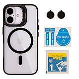 Чехол TPU+PC+Metal Stand Case with MagSafe and Camera Lenses для iPhone 16, фото 3