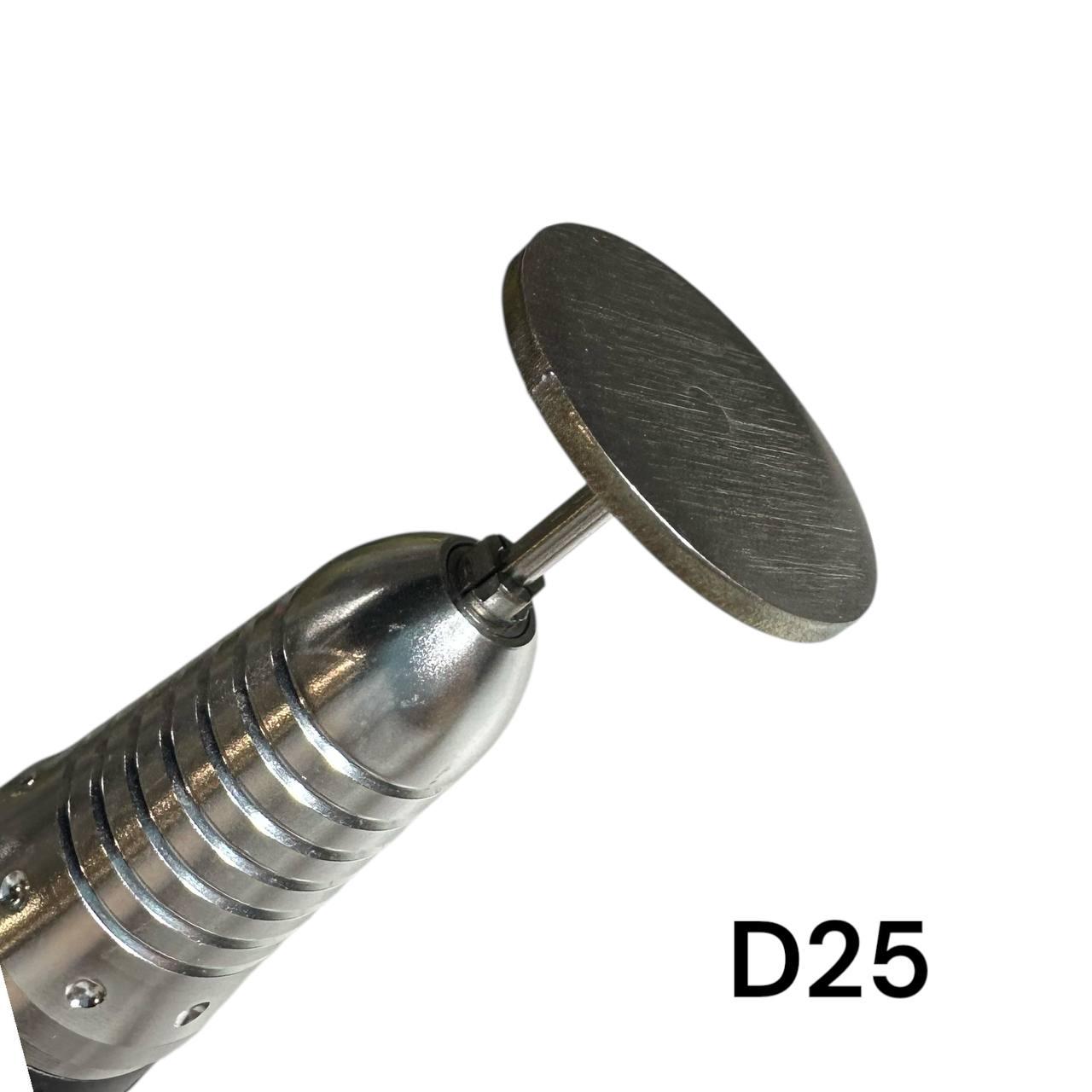 Педикюрний диск-основа металева d25 мм для апаратного педикюру