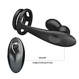 Вібростимулятор простати з ерекційним кільцем Mr Play Remote Control Vibrating Prostate Massager, фото 7