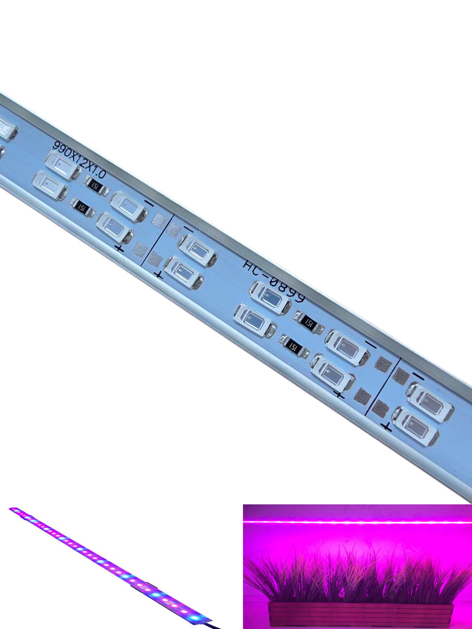 Світлодіодний фітосвітильник SMD5630 5:1 144LED IP67 для рослин