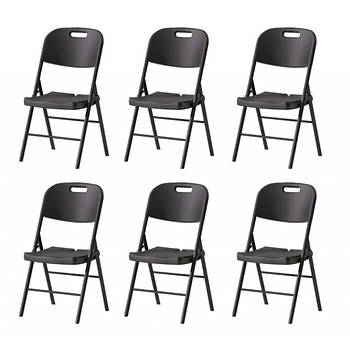 Крісло розкладне туристичне Bonro BS-53 чорне комплект (6 шт)