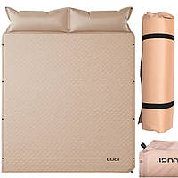 Надувне ліжко Camping Lugi Надувний матрац для сну 190×130 см Надувне ліжко для сну (Надувне ліжко двоспальне)