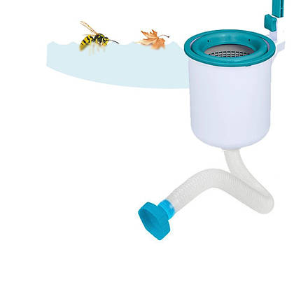 Скіммер для басейну навісний поверхневий Bestway 58233, працює від  фільтр-насоса продуктивністю 7 900 ÷ ... л/год, фото 1