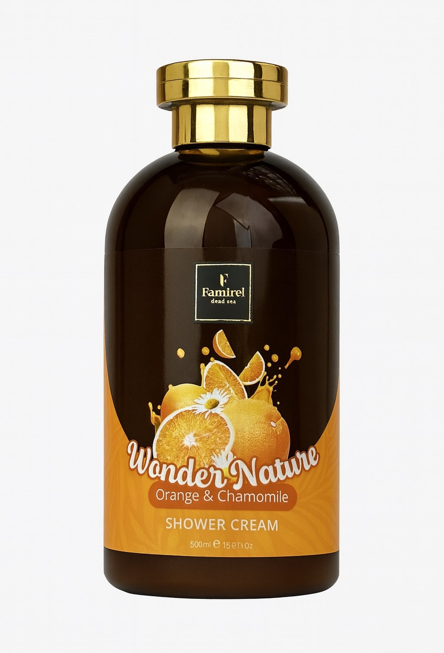 Крем-гель для душу Famirel Wonder Nature Апельсин та Ромашка 500мл, фото 1
