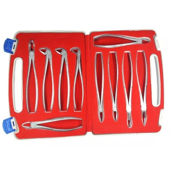 Набір щипців хірургічних для видалення зубів 10 шт. Asim, фото 1