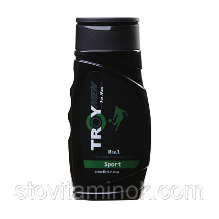 Чоловічий шампунь для волосся та тіла Troymen Sport, 300 мл, фото 1