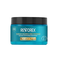 Відновлююча маска для всіх типів волосся "Кератин і аргана" Restorex, 300 мл