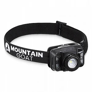 Ліхтар налобний Mountain Goat LED 350 lm акумуляторний, з регулюванням нахилу Black (P-5907739318411)