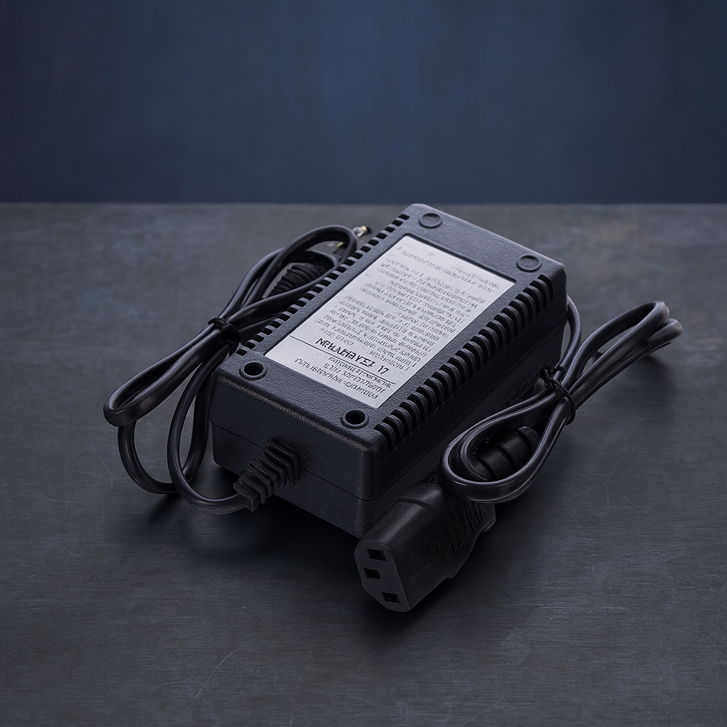 Зарядний пристрій для акумуляторних обприскувачів 12V 1.2A, імпульсний з індикатором заряду