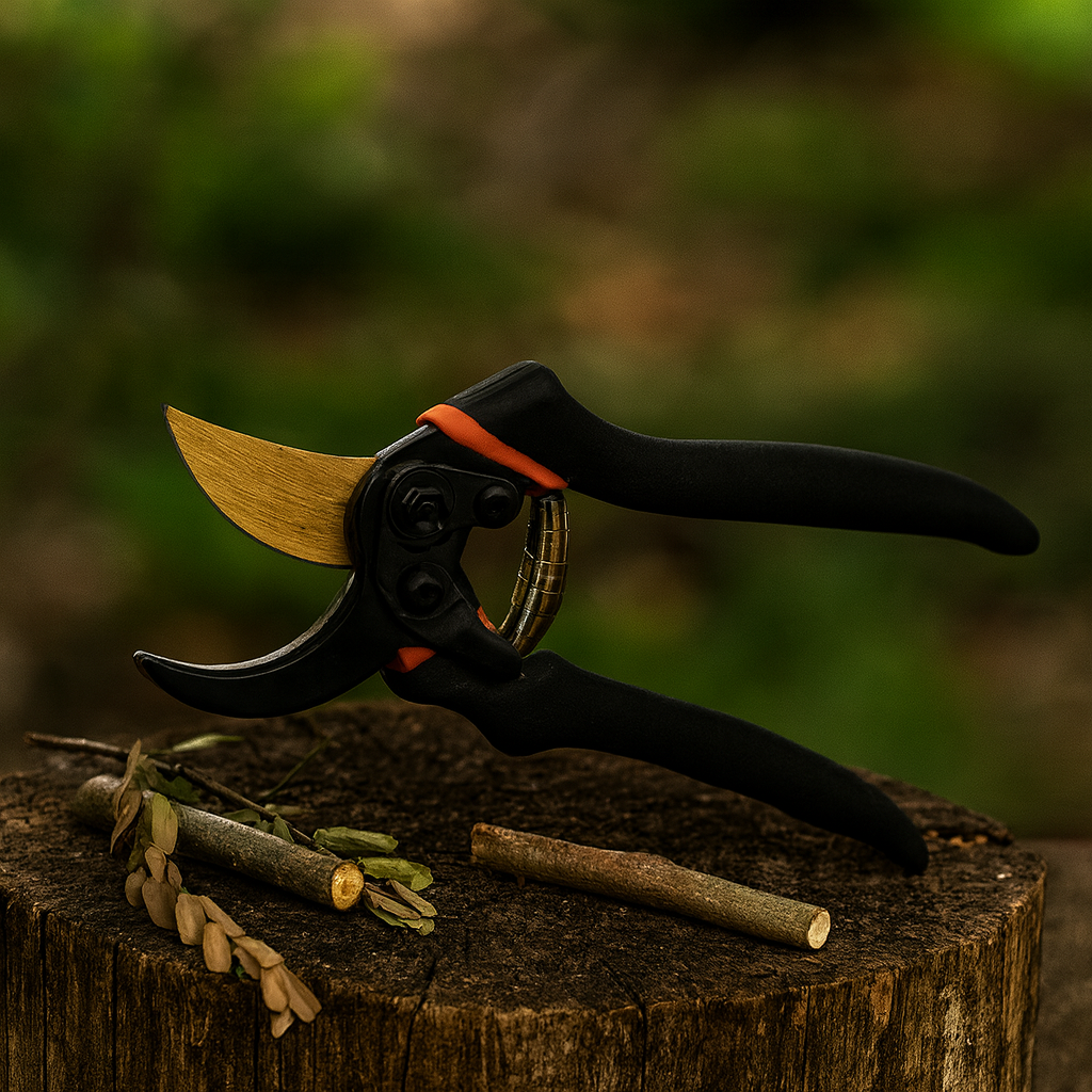 Секатор садовий Pruner професійний 12 мм SK-5 з антикорозійним покриттям і ергономічною ручкою, фото 1