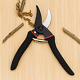 Секатор садовий Pruner професійний 12 мм SK-5 з антикорозійним покриттям і ергономічною ручкою, фото 3