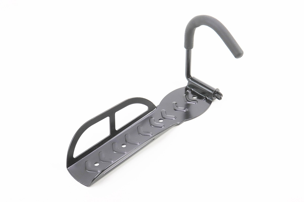 Кріплення велосипеда HS-010 за колесо до стіни складане без дюбелів чорний, фото 1