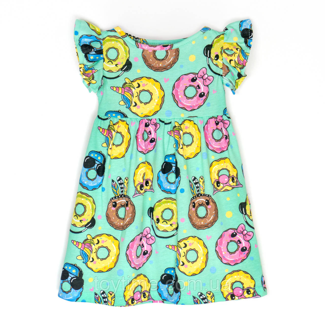 Дитяча сукня кулір на літо Crazy Donuts, фото 1