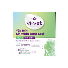 Набір воскових смужок для депіляції обличчя для всіх типів шкіри Vi-vet, 27 шт