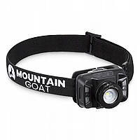 Ліхтар налобний Mountain Goat LED 350 lm акумуляторний, з регулюванням нахилу Black (P-5907739318411)