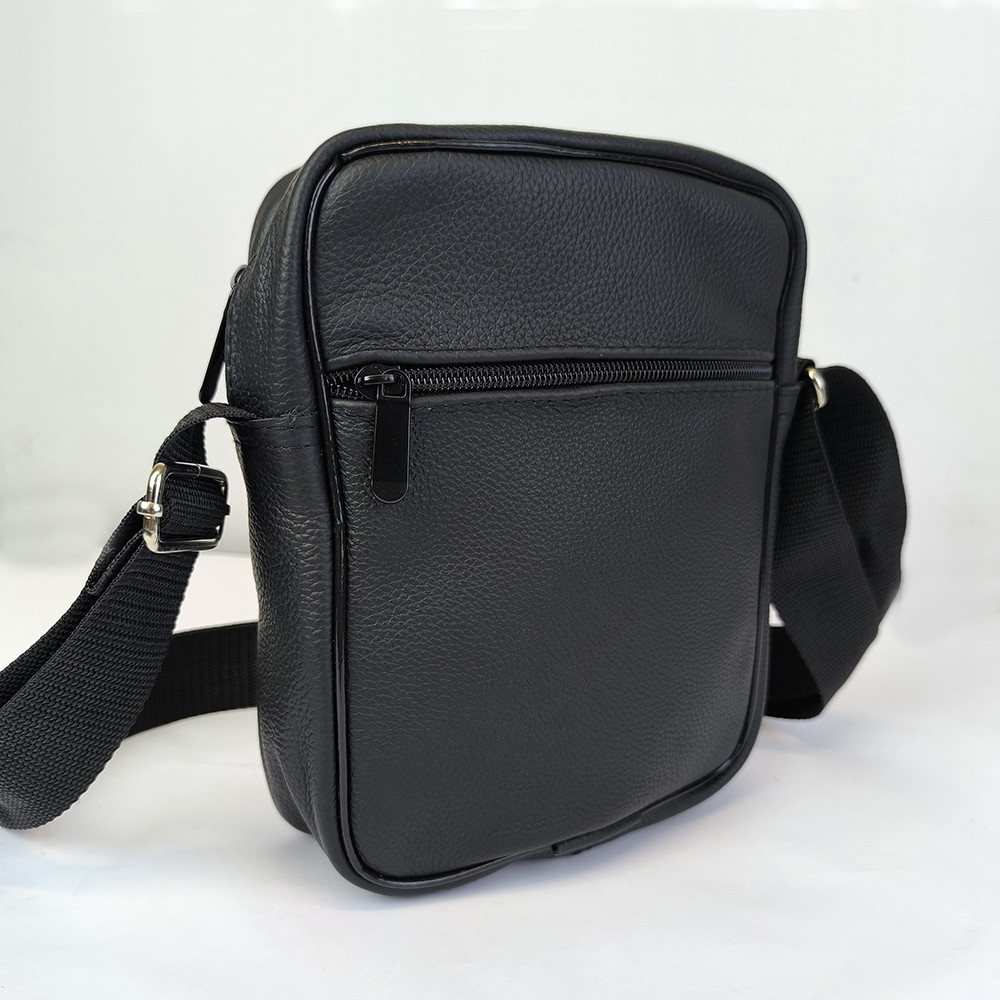 Набір 2 В 1! Сумка + Ліхтар! Якісна чоловіча сумка з натуральної шкіри + Тактичний ліхтар POLICE BL-X71-P50, фото 1