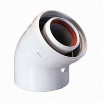 Коаксіальний кут конденсаційного котла 80/125 45°