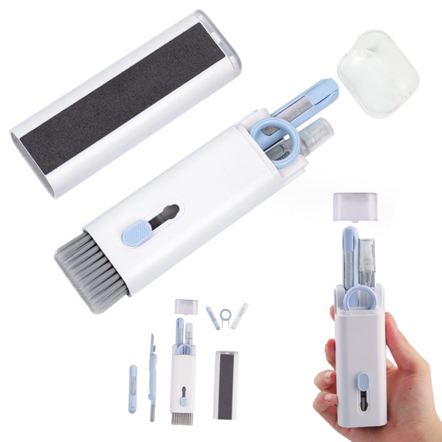 Набір для чищення клавіатури, екранів, навушників, 7в1, фото 1