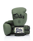 Боксерські рукавиці Fairtex BGV11, Зелені, 12 унцій (340г.) для спортсменів 60-80 кг. + бинти, фото 9