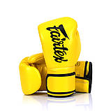 Боксерські рукавиці Fairtex BGV14, Жовті, 12 унцій (340г.) для спортсменів 60-80 кг. + бинти, фото 8