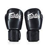 Боксерські рукавиці Fairtex BGV27, Чорні, 16 унцій (454г.) для спортсменів 90-100 кг. + бинти, фото 5