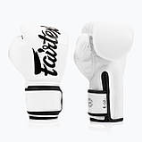 Боксерські рукавиці Fairtex BGV14, Білі, 12 унцій (340г.) для спортсменів 60-80 кг. + бинти, фото 5
