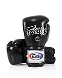 Боксерські рукавиці Fairtex BGV5, Чорні, шкіряні, 10 ун. (283 г) для спортсменів від 8 років до 60 кг + бинти, фото 8