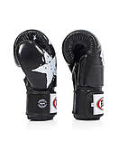 Боксерські рукавиці Fairtex BGV1 Star, Чорні, шкіряні, 14 унцій (397г.) для спортсменів 80-90 кг. + бинти, фото 7