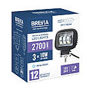 Фара світлодіодна Brevia 10-30V, 30W (3x10W), 2700Lm, CSP1860DE 1шт, фото 7