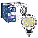 Фара світлодіодна Brevia EPISTAR Spot 10-30V, 12W (4x3W), 880Lm, 1шт, фото 8