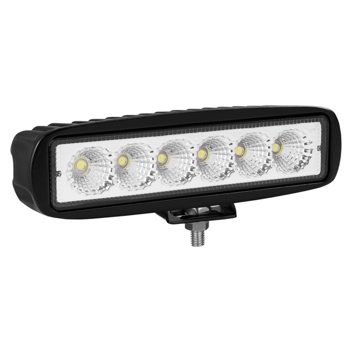 Фара світлодіодна Brevia EPISTAR Flood 10-30V, 18W (6x3W), 1320Lm, 1шт, фото 1