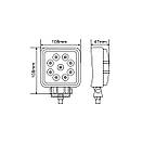 Фара світлодіодна Brevia EPISTAR Spot 10-30V, 27W (9x3W), 1980Lm, 1шт, фото 6