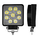 Фара світлодіодна Brevia EPISTAR Flood 10-30V, 27W (9x3W), 1980Lm, 1шт, фото 2