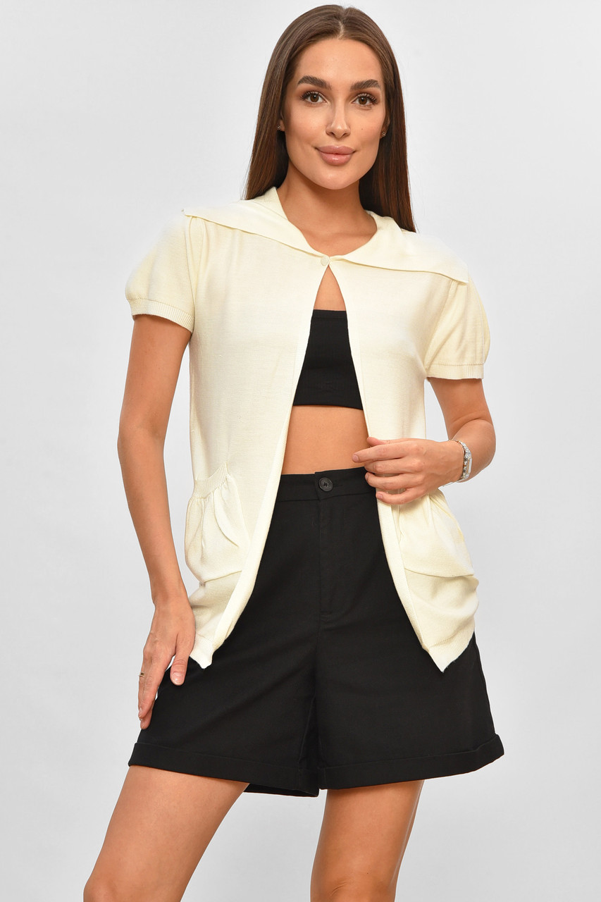 Кофта жіноча молочного кольору розмір 44 164564S, фото 1