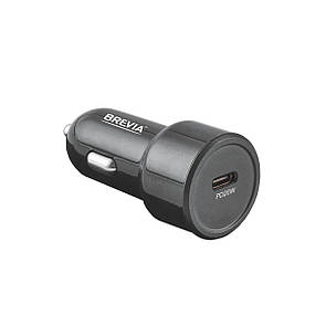 Автомобільний зарядний пристрій Brevia ePower TurboCharge 20W 1xUSB-C чорний