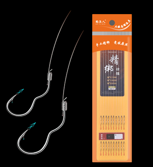 Самопідсікаючі гачки з повідцями для Херабуни, №3 , блістер 10 шт, автоматичні гачки