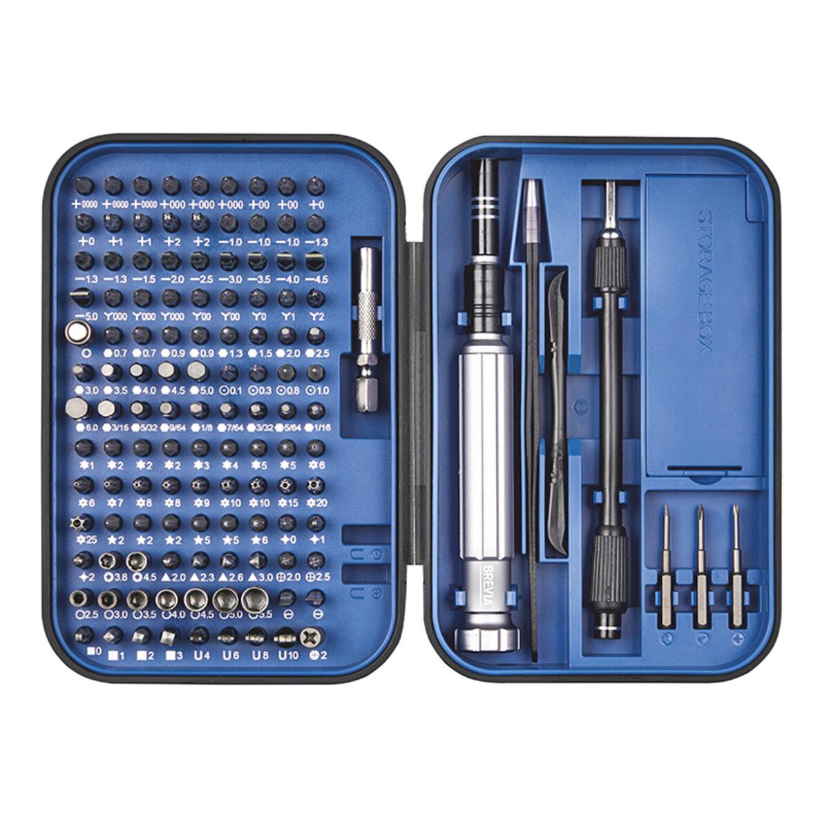 Викрутка Brevia з комплектом насадок для точних робіт 150в1, фото 1