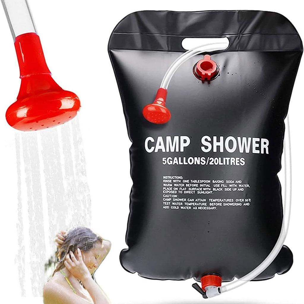 Душ для кемпінгу та дачі 20 л Easy Camp Solar Shower / Туристичний переносний душ / Похідний душ, фото 1