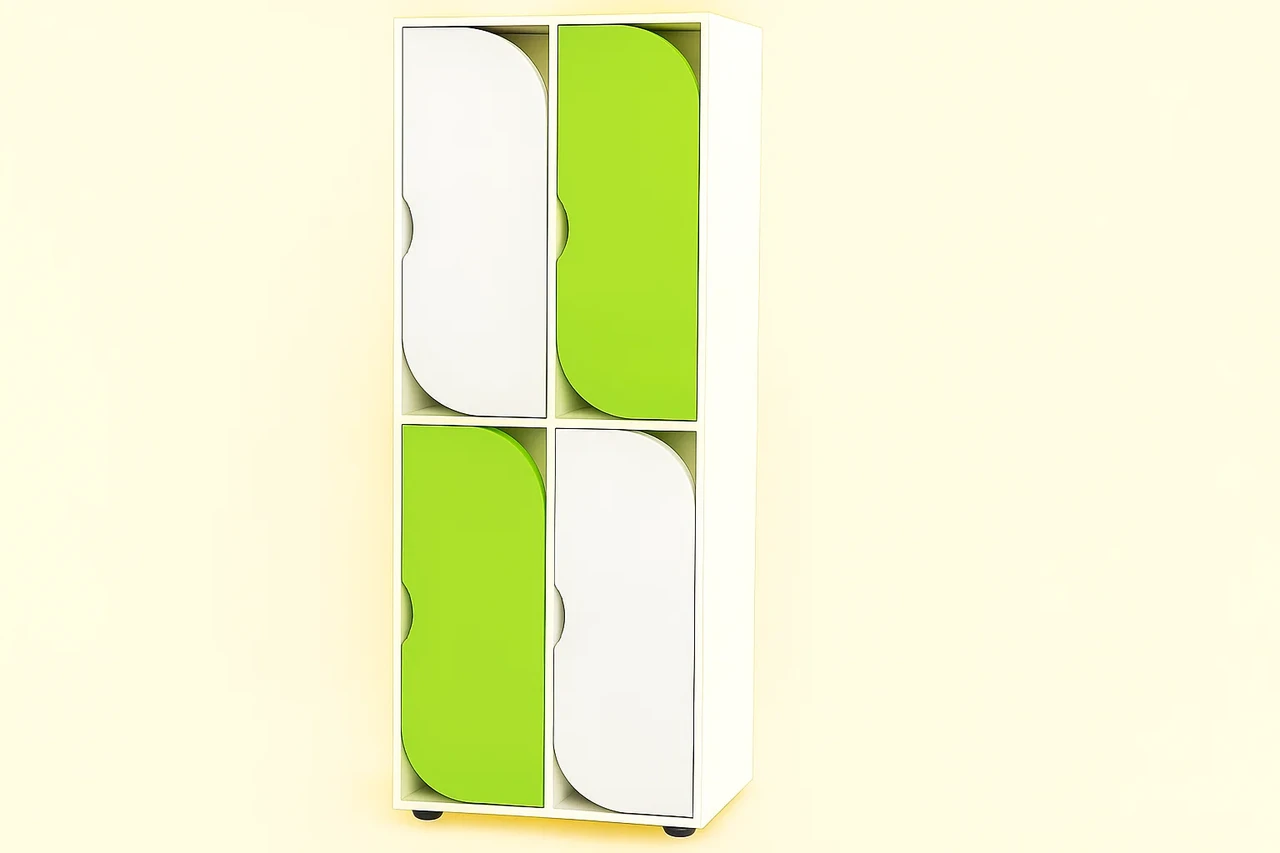 Шафа для одягу 4-секційна із полицями для взуття CNC Mebli Corporation DS-54, фото 1